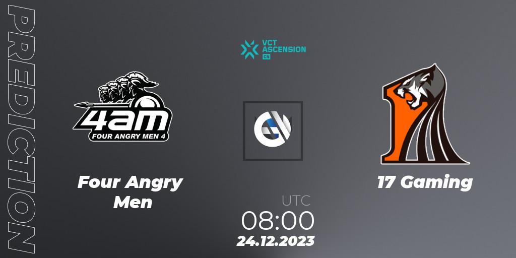 Four Angry Men - 17 Gaming: Maç tahminleri. 24.12.23, VALORANT, VALORANT China Ascension 2023