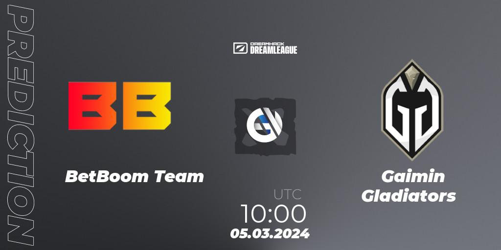 BetBoom Team - Gaimin Gladiators: Maç tahminleri. 05.03.24, Dota 2, DreamLeague Season 22