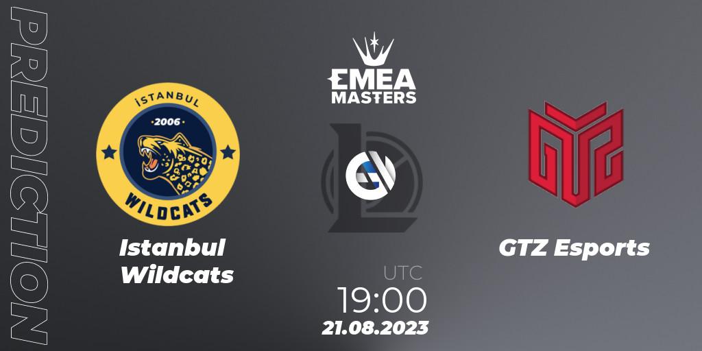 Istanbul Wildcats - GTZ Esports: Maç tahminleri. 21.08.23, LoL, EMEA Masters Summer 2023