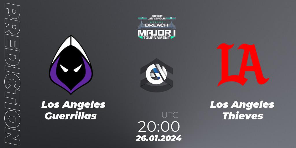 Los Angeles Guerrillas - Los Angeles Thieves: Maç tahminleri. 26.01.2024 at 20:00, Call of Duty, Call of Duty League 2024: Stage 1 Major