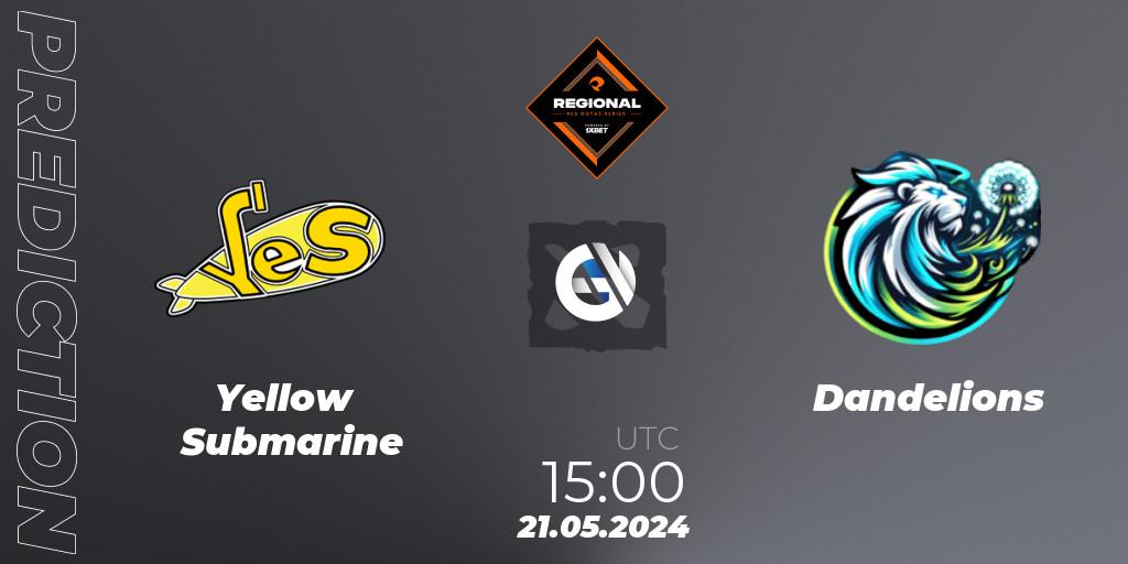 Yellow Submarine - Dandelions: Maç tahminleri. 21.05.2024 at 15:00, Dota 2, RES Regional Series: EU #2