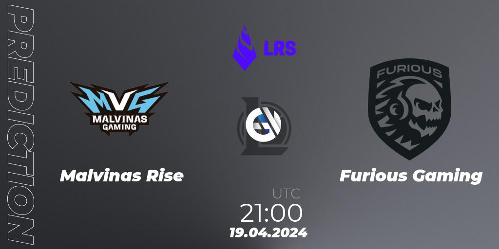 Malvinas Rise - Furious Gaming: Maç tahminleri. 19.04.24, LoL, Liga Regional Sur 2024