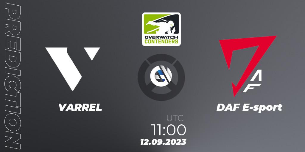 VARREL - DAF E-sport: Maç tahminleri. 12.09.2023 at 11:00, Overwatch, Overwatch Contenders 2023 Fall Series: Asia Pacific