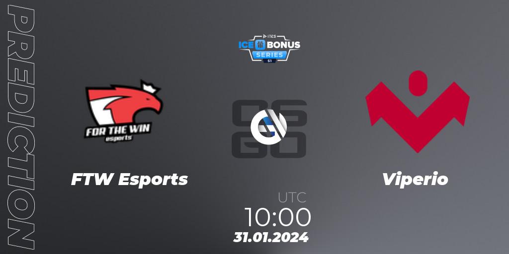 FTW Esports - Viperio: Maç tahminleri. 31.01.2024 at 10:00, Counter-Strike (CS2), IceBonus Series #1