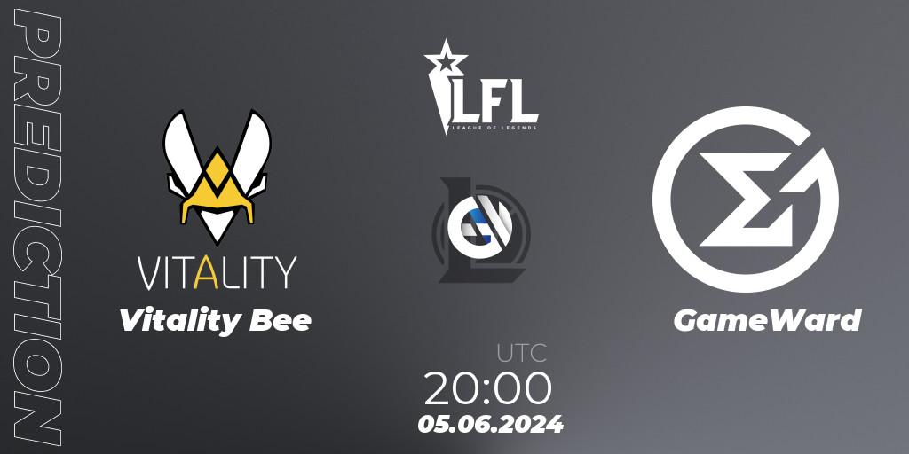 Vitality Bee - GameWard: Maç tahminleri. 05.06.2024 at 20:00, LoL, LFL Summer 2024