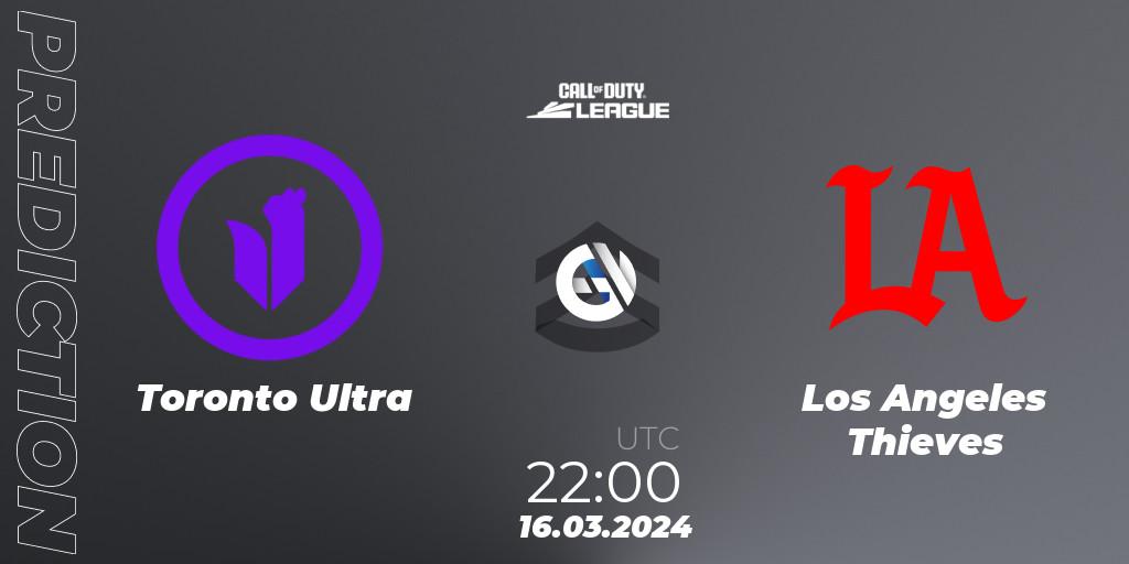 Toronto Ultra - Los Angeles Thieves: Maç tahminleri. 16.03.2024 at 22:00, Call of Duty, Call of Duty League 2024: Stage 2 Major Qualifiers