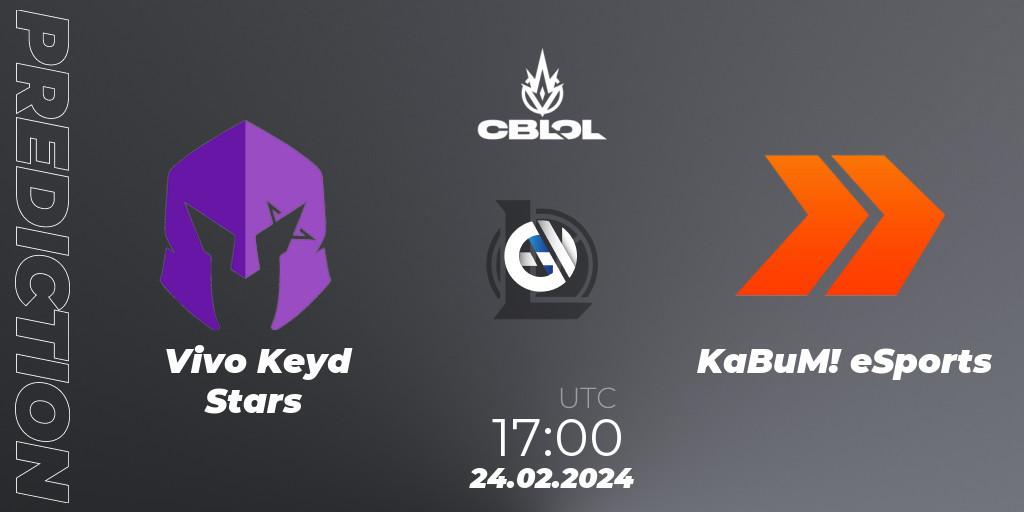 Vivo Keyd Stars - KaBuM! eSports: Maç tahminleri. 24.02.24, LoL, CBLOL Split 1 2024 - Group Stage