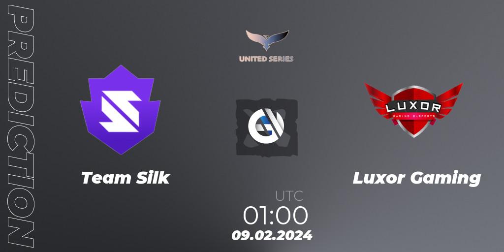 Team Silk - Luxor Gaming: Maç tahminleri. 09.02.2024 at 01:00, Dota 2, United Series 1