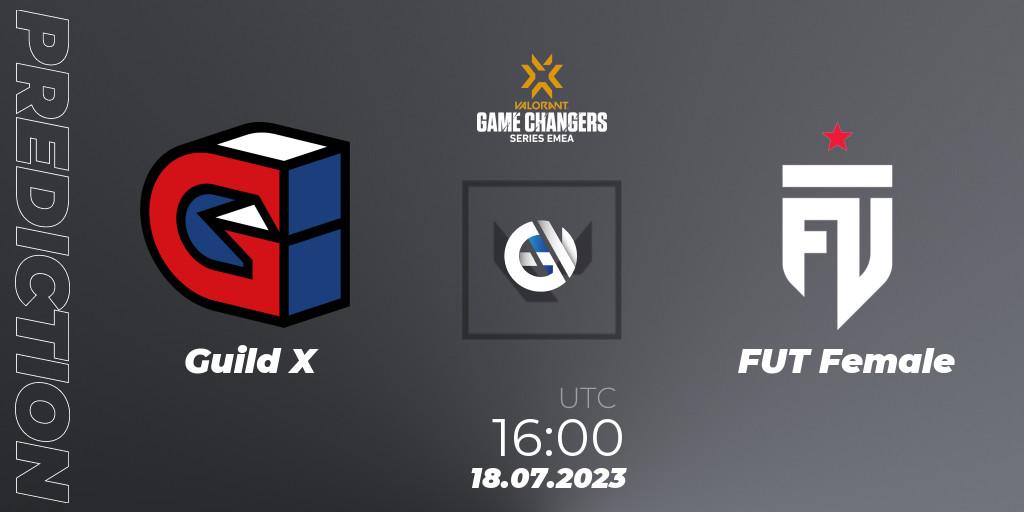 Guild X - FUT Female: Maç tahminleri. 18.07.2023 at 16:10, VALORANT, VCT 2023: Game Changers EMEA Series 2 - Group Stage