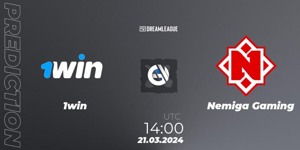 1win - Nemiga Gaming: Maç tahminleri. 21.03.24, Dota 2, DreamLeague Season 23: Eastern Europe Closed Qualifier