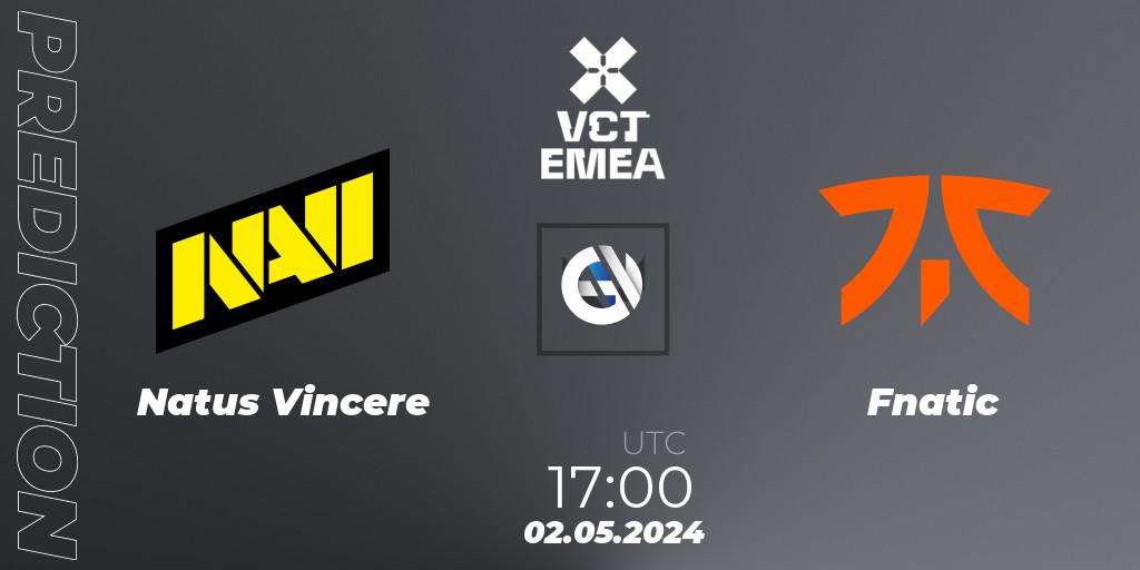 Natus Vincere - Fnatic: Maç tahminleri. 02.05.24, VALORANT, VALORANT Champions Tour 2024: EMEA League - Stage 1 - Group Stage