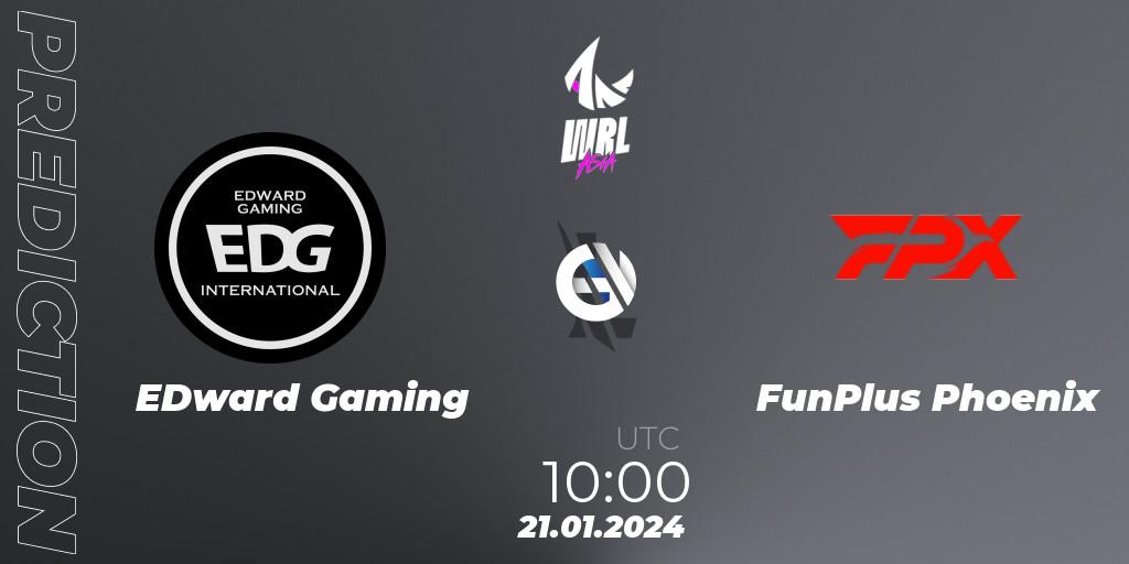 EDward Gaming - FunPlus Phoenix: Maç tahminleri. 21.01.24, Wild Rift, WRL Asia 2023 - Season 2: China Conference