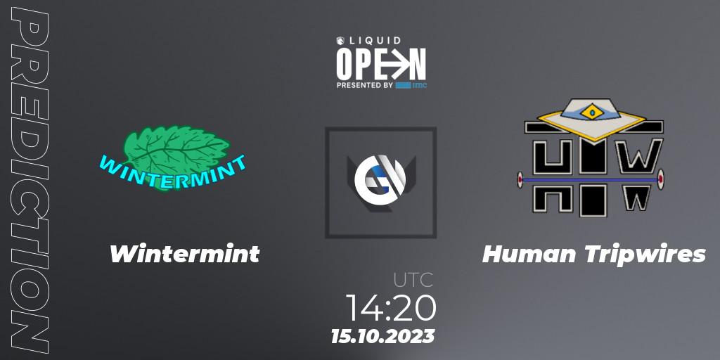 Wintermint - Human Tripwires: Maç tahminleri. 15.10.2023 at 14:20, VALORANT, Liquid Open 2023 - Europe