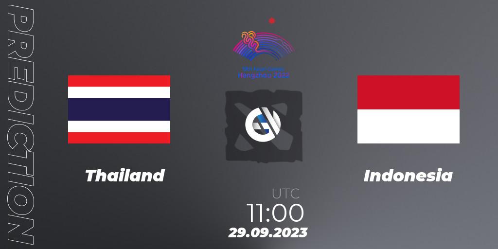 Thailand - Indonesia: Maç tahminleri. 29.09.2023 at 11:00, Dota 2, 2022 Asian Games