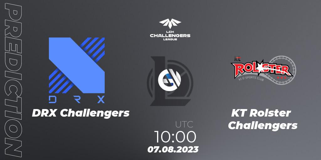 DRX Challengers - KT Rolster Challengers: Maç tahminleri. 07.08.2023 at 09:00, LoL, LCK Challengers League 2023 Summer - Playoffs