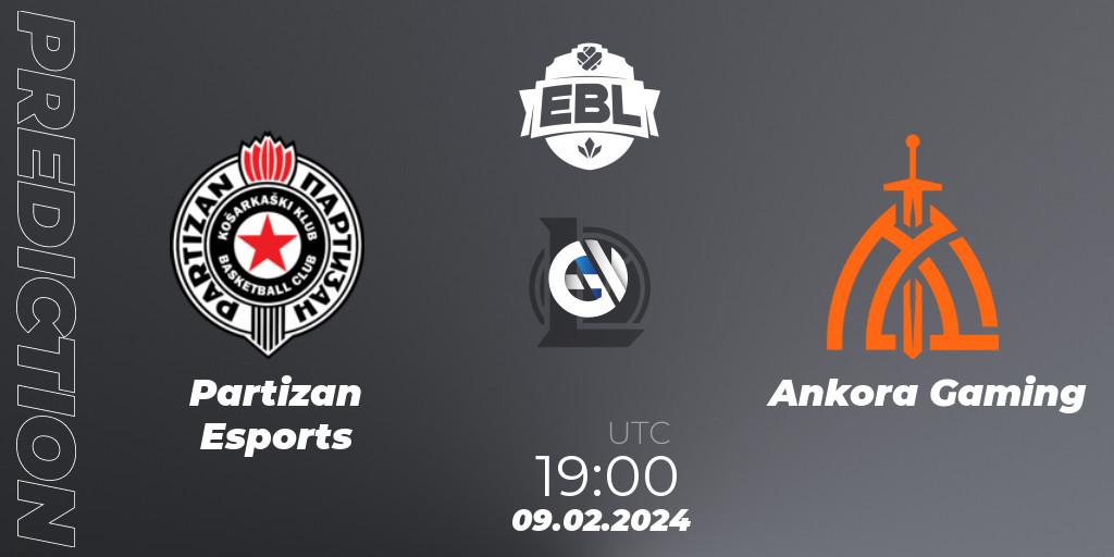 Partizan Esports - Ankora Gaming: Maç tahminleri. 09.02.24, LoL, Esports Balkan League Season 14