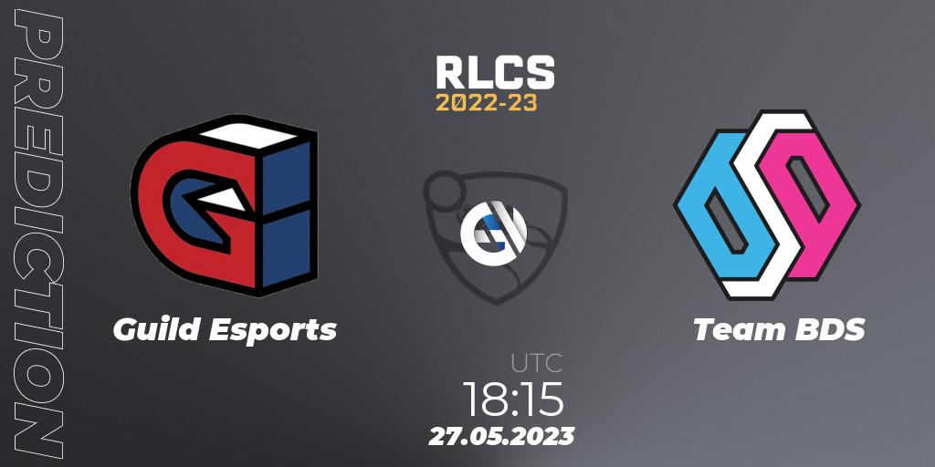 Guild Esports - Team BDS: Maç tahminleri. 27.05.2023 at 18:15, Rocket League, RLCS 2022-23 - Spring: Europe Regional 2 - Spring Cup
