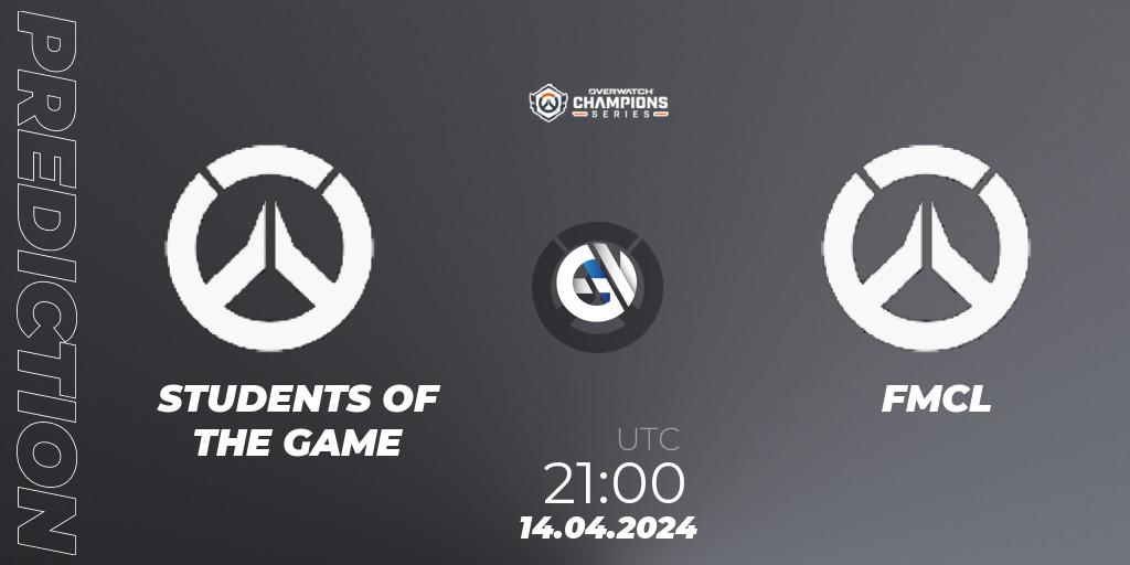 STUDENTS OF THE GAME - FMCL: Maç tahminleri. 14.04.2024 at 21:00, Overwatch, Overwatch Champions Series 2024 - North America Stage 2 Group Stage
