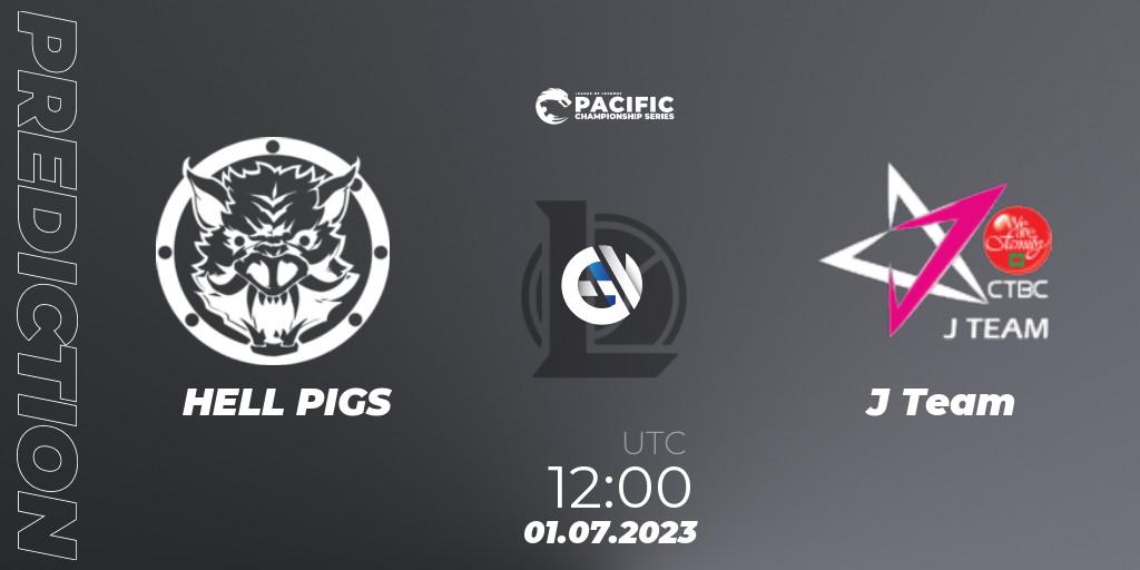 HELL PIGS - J Team: Maç tahminleri. 01.07.2023 at 12:30, LoL, PACIFIC Championship series Group Stage