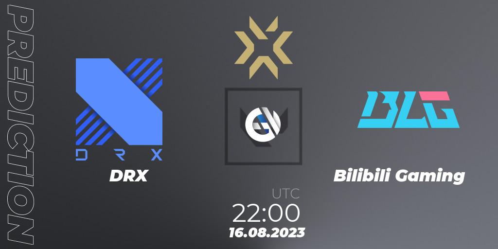 DRX - Bilibili Gaming: Maç tahminleri. 17.08.2023 at 19:10, VALORANT, VALORANT Champions 2023