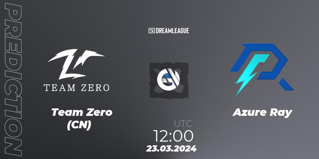 Team Zero (CN) - Azure Ray: Maç tahminleri. 23.03.2024 at 12:20, Dota 2, DreamLeague Season 23: China Closed Qualifier