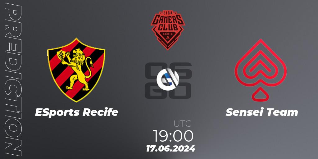 ESports Recife - Sensei Team: Maç tahminleri. 17.06.2024 at 19:00, Counter-Strike (CS2), Gamers Club Liga Série A: June 2024