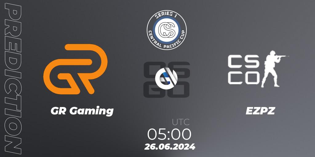 GR Gaming - EZPZ: Maç tahminleri. 30.06.2024 at 08:00, Counter-Strike (CS2), Central Pacific Cup: Series 1