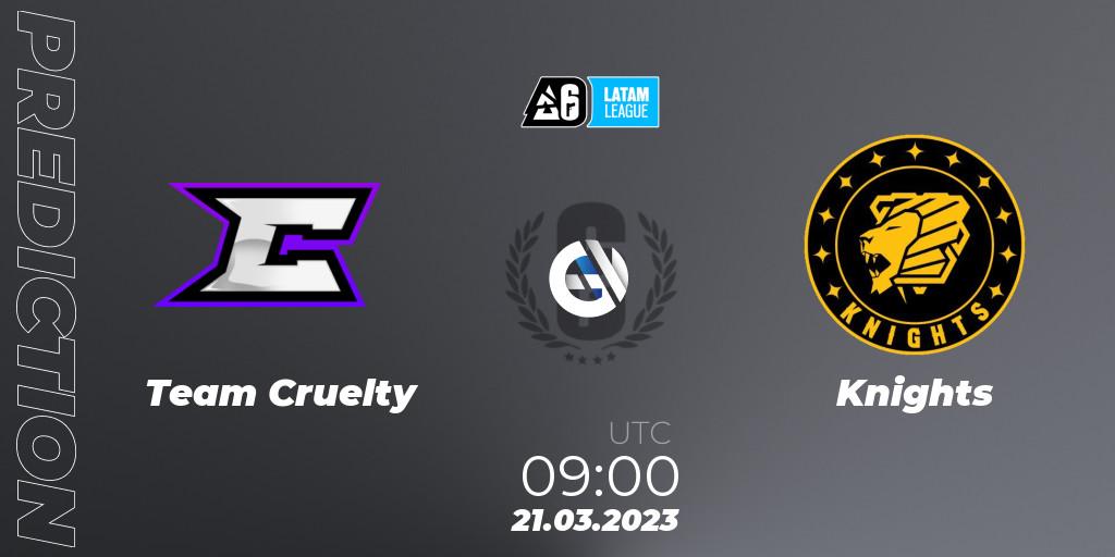Team Cruelty - Knights: Maç tahminleri. 21.03.23, Rainbow Six, LATAM League 2023 - Stage 1