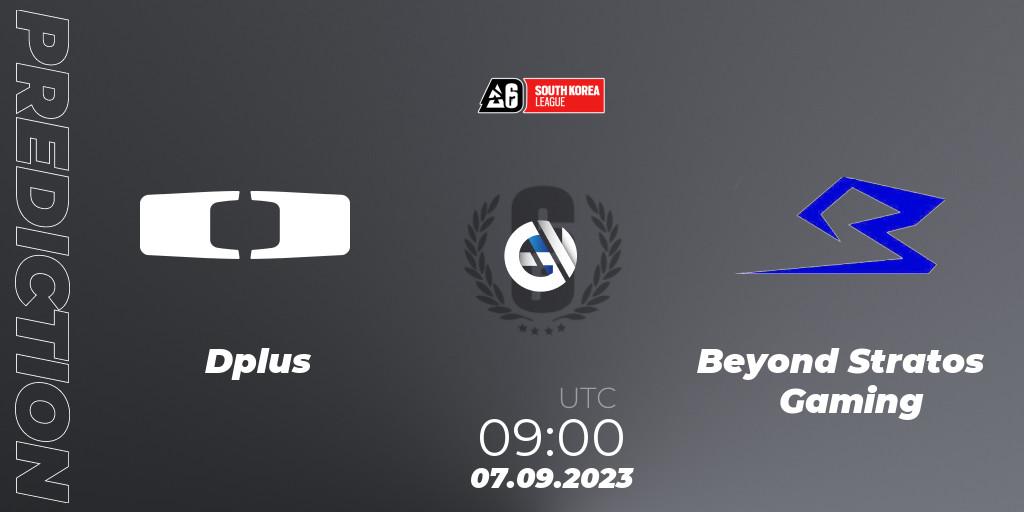 Dplus - Beyond Stratos Gaming: Maç tahminleri. 07.09.2023 at 09:00, Rainbow Six, South Korea League 2023 - Stage 2