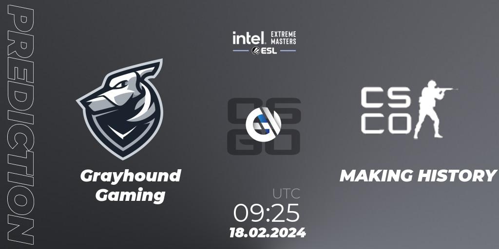 Grayhound Gaming - MAKING HISTORY: Maç tahminleri. 18.02.2024 at 09:25, Counter-Strike (CS2), Intel Extreme Masters Dallas 2024: Oceanic Open Qualifier #1