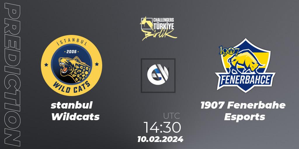 İstanbul Wildcats - 1907 Fenerbahçe Esports: Maç tahminleri. 10.02.2024 at 14:40, VALORANT, VALORANT Challengers 2024 Turkey: Birlik Split 1