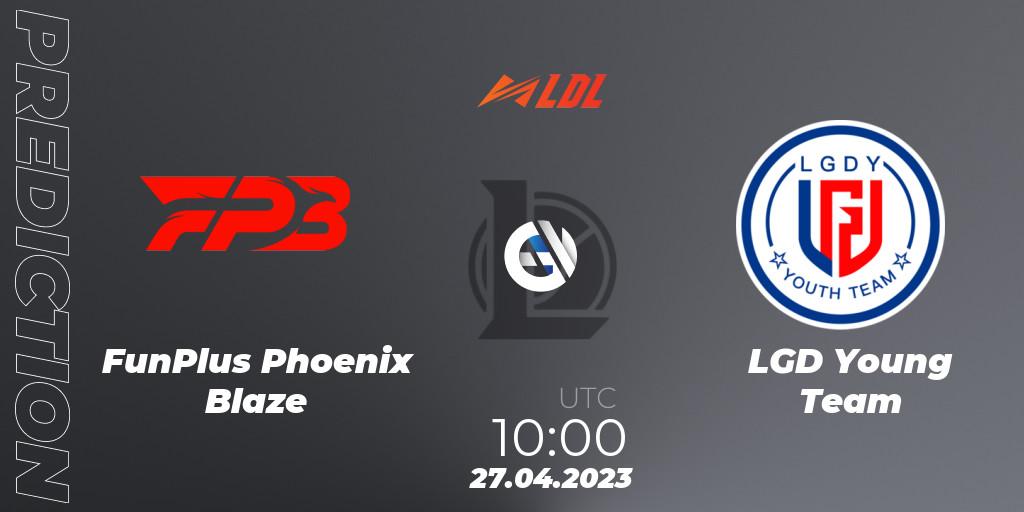 FunPlus Phoenix Blaze - LGD Young Team: Maç tahminleri. 27.04.2023 at 11:30, LoL, LDL 2023 - Regular Season - Stage 2