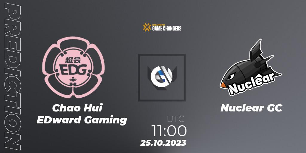 Chao Hui EDward Gaming - Nuclear GC: Maç tahminleri. 25.10.2023 at 11:00, VALORANT, VCT 2023: Game Changers East Asia