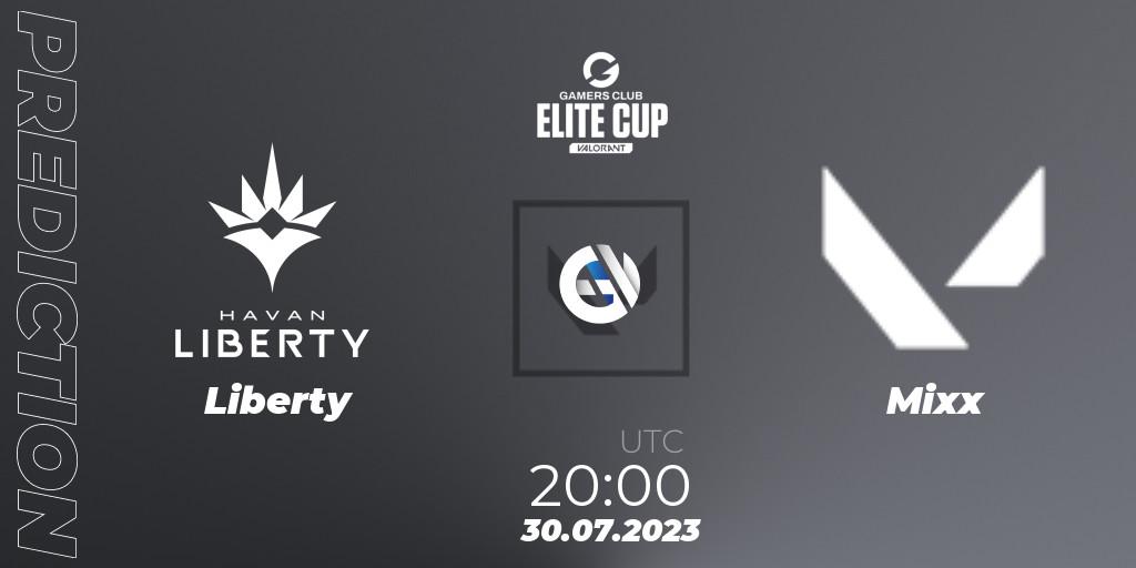 Liberty - Mixx: Maç tahminleri. 30.07.2023 at 20:00, VALORANT, Gamers Club Elite Cup 2023