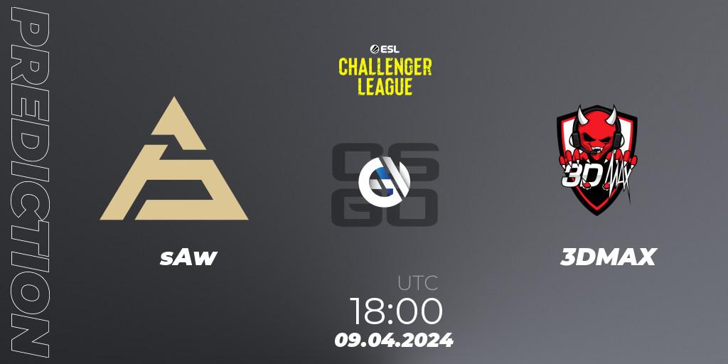 sAw - 3DMAX: Maç tahminleri. 09.04.24, CS2 (CS:GO), ESL Challenger League Season 47: Europe