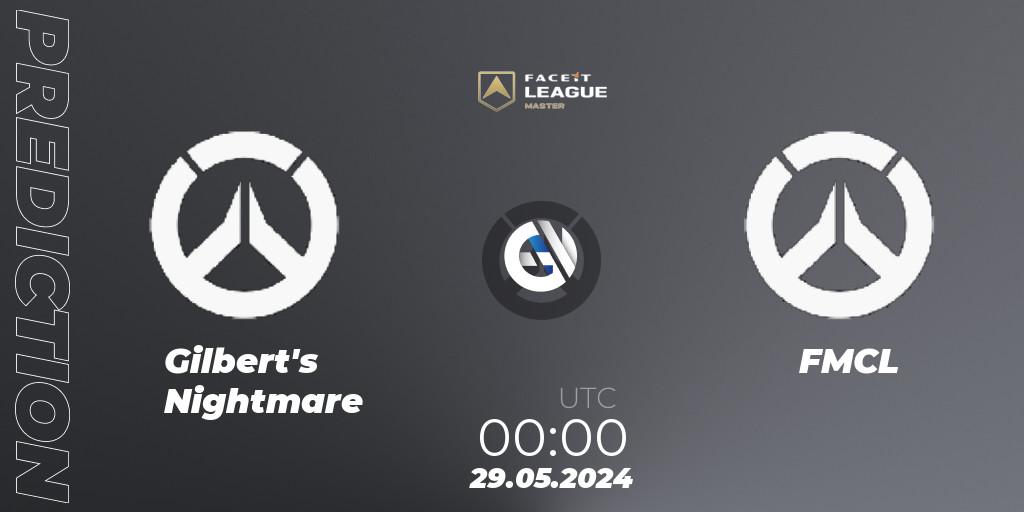 Gilbert's Nightmare - FMCL: Maç tahminleri. 29.05.2024 at 00:00, Overwatch, FACEIT League Season 1 - NA Master Road to EWC