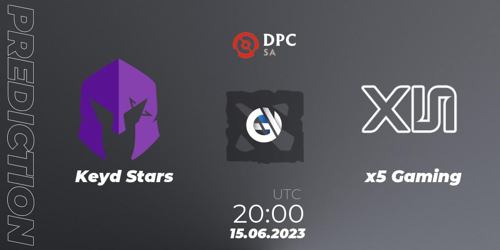 Keyd Stars - x5 Gaming: Maç tahminleri. 15.06.2023 at 19:59, Dota 2, DPC 2023 Tour 3: SA Division II (Lower)