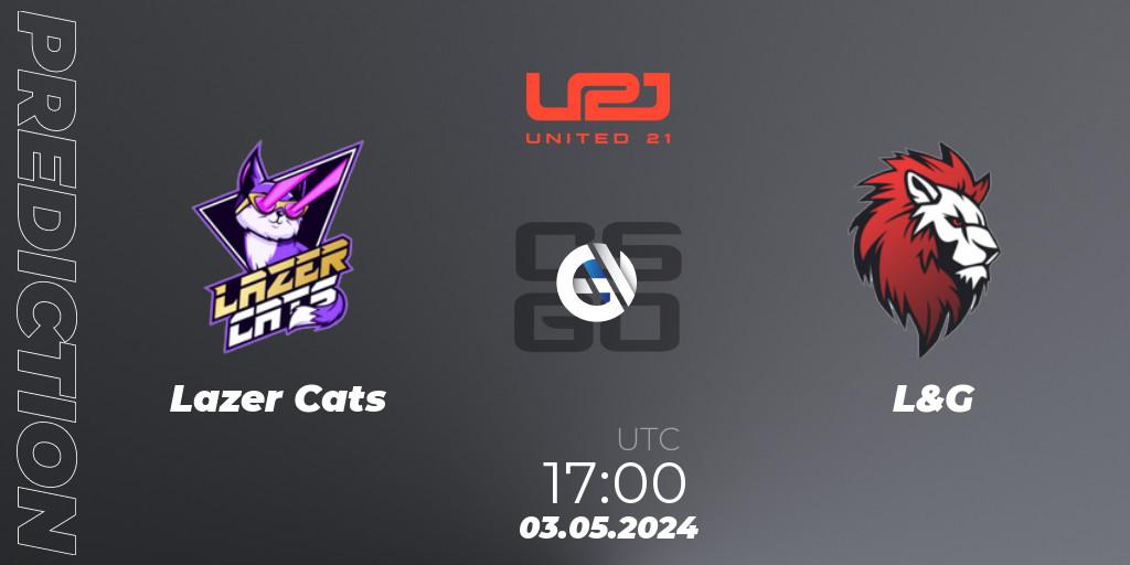 Lazer Cats - L&G: Maç tahminleri. 03.05.2024 at 17:00, Counter-Strike (CS2), United21 Season 13: Division 2