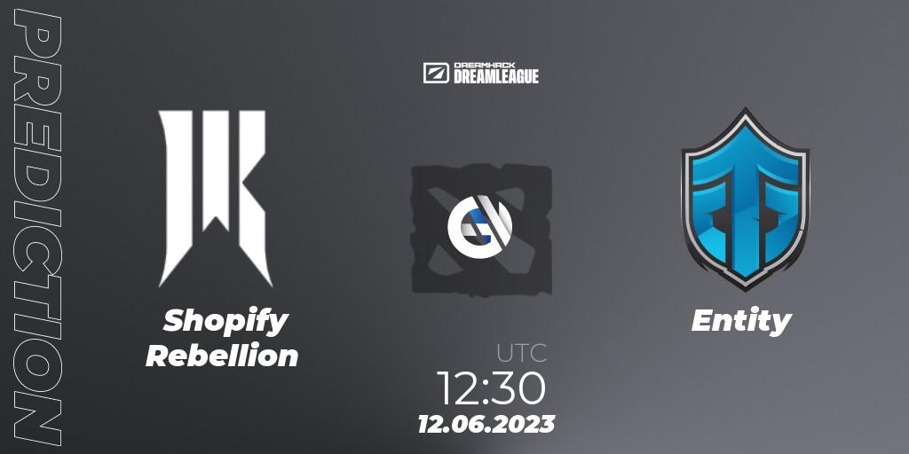 Shopify Rebellion - Entity: Maç tahminleri. 12.06.23, Dota 2, DreamLeague Season 20 - Group Stage 1