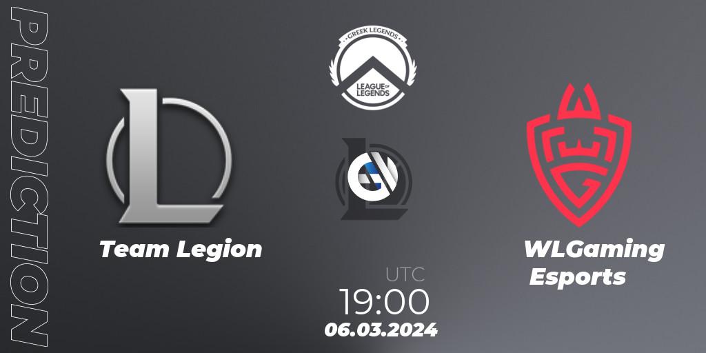 Team Legion - WLGaming Esports: Maç tahminleri. 06.03.2024 at 19:00, LoL, GLL Spring 2024