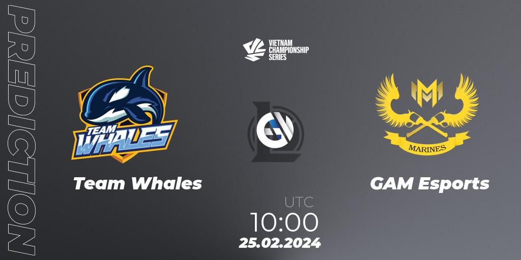 Team Whales - GAM Esports: Maç tahminleri. 25.02.24, LoL, VCS Dawn 2024 - Group Stage