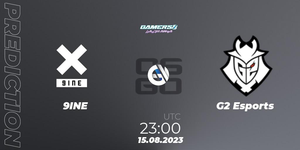 9INE - G2 Esports: Maç tahminleri. 17.08.23, CS2 (CS:GO), Gamers8 2023