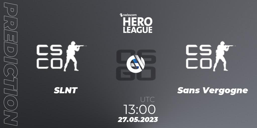 SLNT - Sans Vergogne: Maç tahminleri. 27.05.2023 at 13:00, Counter-Strike (CS2), Swisscom Hero League Spring 2023