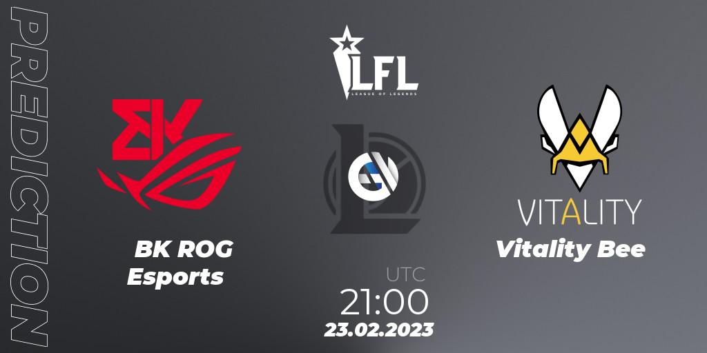 BK ROG Esports - Vitality Bee: Maç tahminleri. 23.02.2023 at 21:00, LoL, LFL Spring 2023 - Group Stage