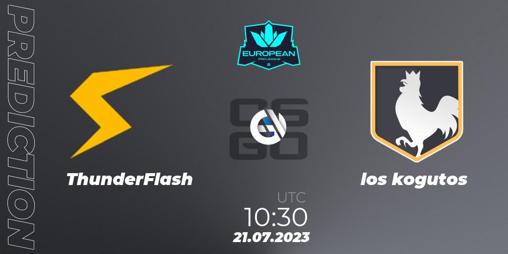 ThunderFlash - los kogutos: Maç tahminleri. 21.07.2023 at 11:25, Counter-Strike (CS2), European Pro League Season 9
