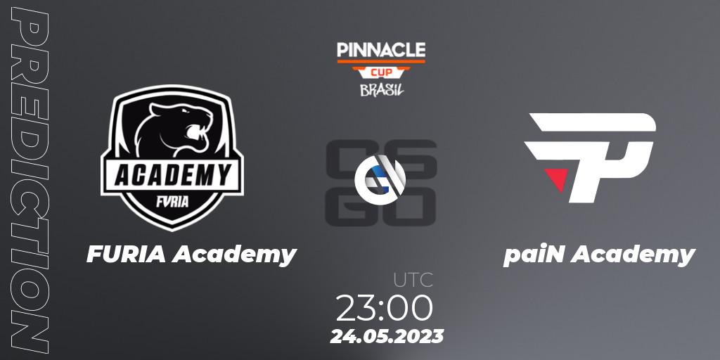 FURIA Academy - paiN Academy: Maç tahminleri. 24.05.2023 at 23:00, Counter-Strike (CS2), Pinnacle Brazil Cup 1