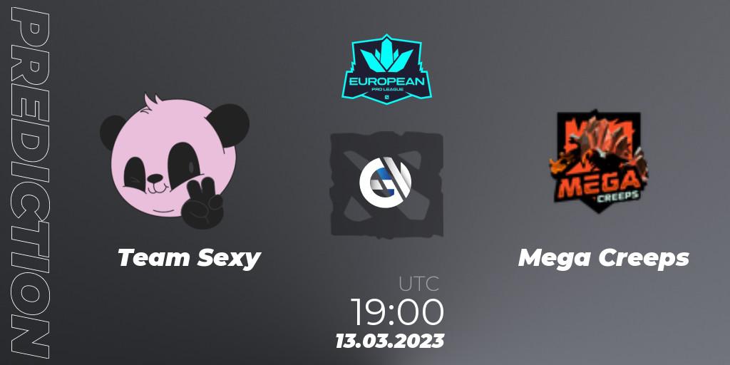 Team Sexy - Mega Creeps: Maç tahminleri. 13.03.2023 at 20:00, Dota 2, European Pro League Season 7