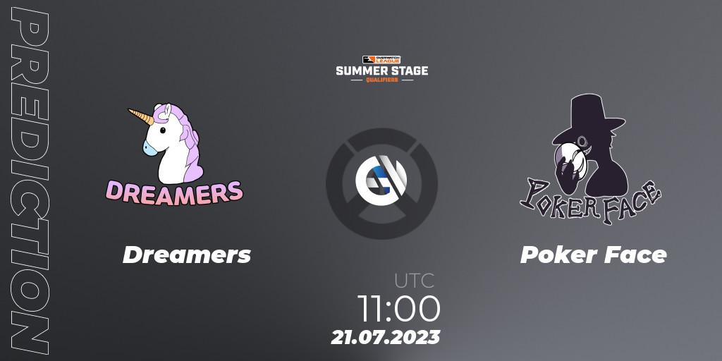Dreamers - Poker Face: Maç tahminleri. 21.07.2023 at 11:00, Overwatch, Overwatch League 2023 - Summer Stage Qualifiers