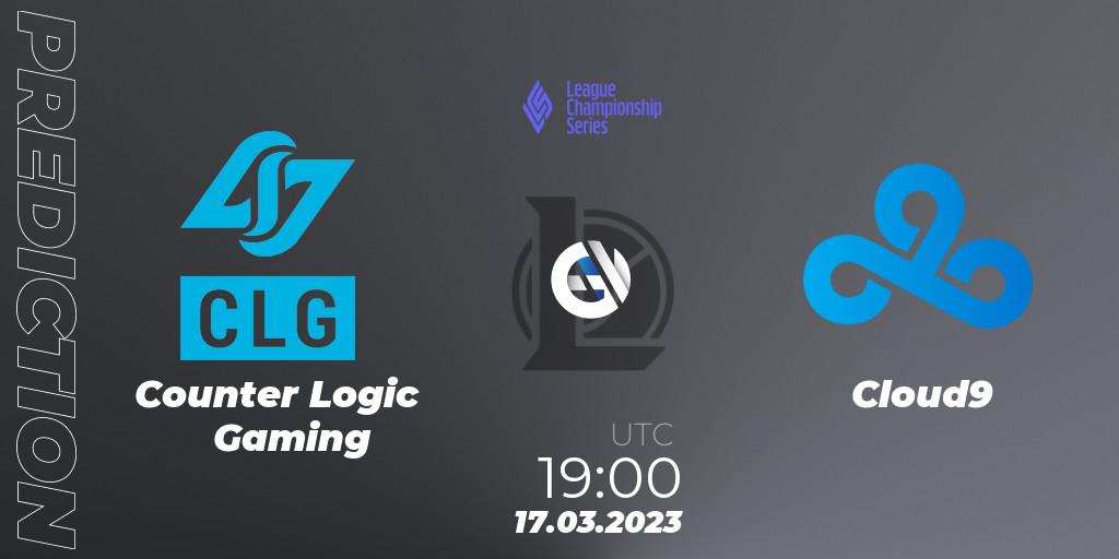 Counter Logic Gaming - Cloud9: Maç tahminleri. 17.03.23, LoL, LCS Spring 2023 - Group Stage
