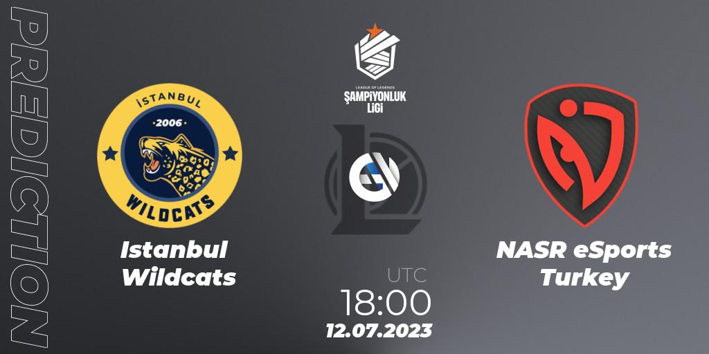 Istanbul Wildcats - NASR eSports Turkey: Maç tahminleri. 13.07.2023 at 18:00, LoL, TCL Summer 2023 - Group Stage